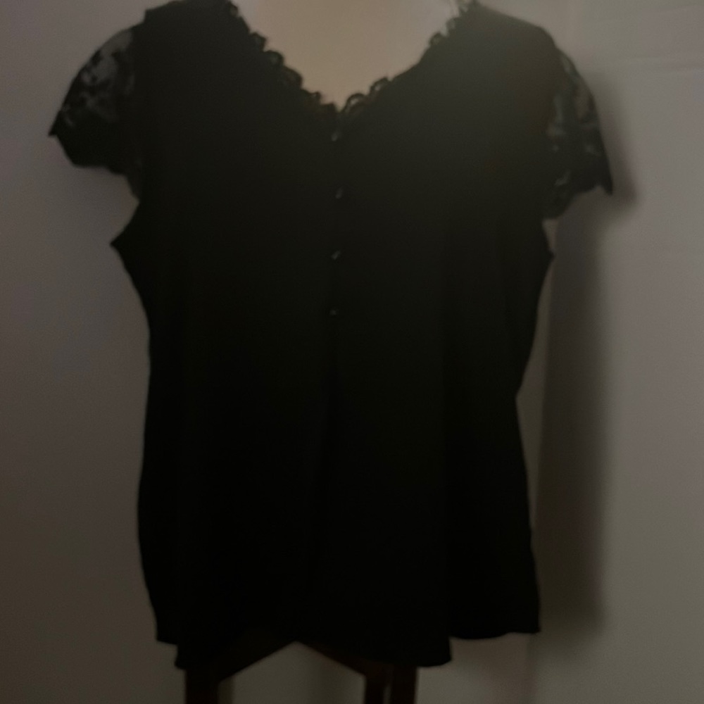 Black lace blouse